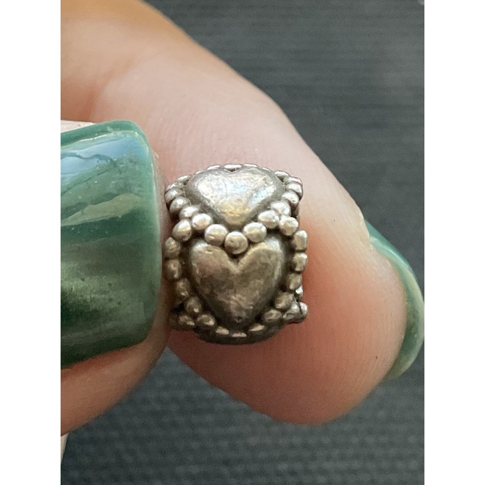 retired Pandora "Everlasting Love" sterling silver heart charm ALE 925